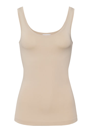 Touch Feeling Round Neck Tank Top | Coffee Quartz 71814-2216